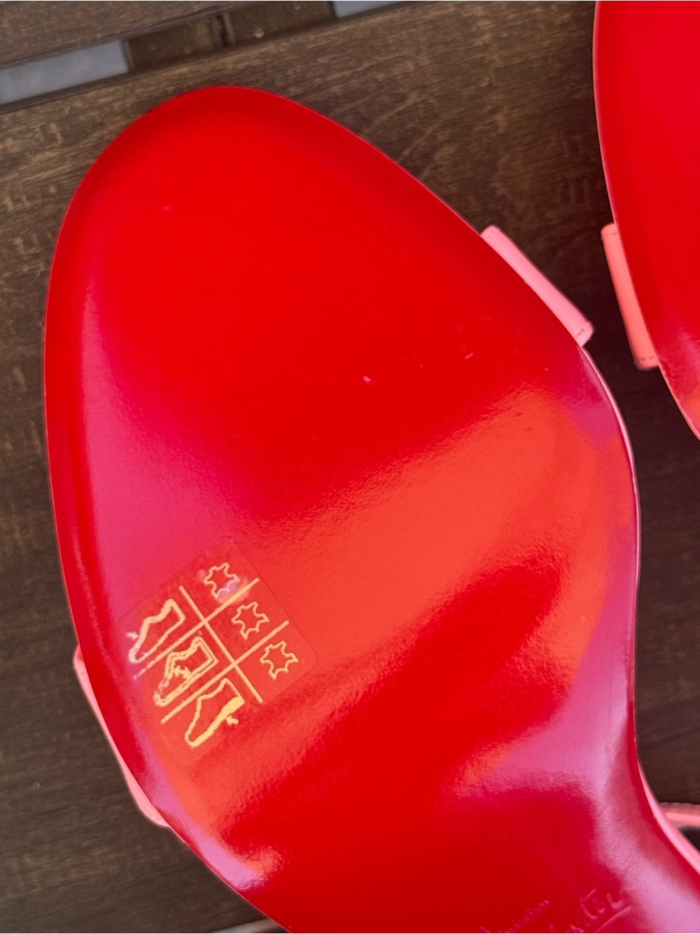 Christian Louboutin Coral Pink Strappy Stiletto Sandals - Picture 7 of 9